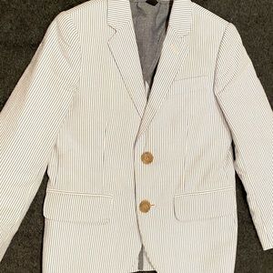 Crewcuts boys Ludlow seersucker blazer size 5
